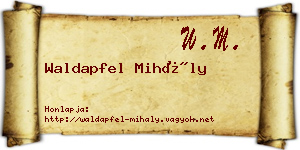 Waldapfel Mihály névjegykártya